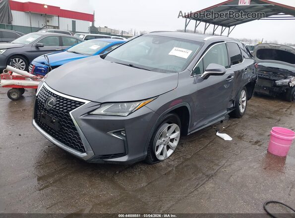 2T2BZMCAXHC107516 2017 LEXUS RX 350 Gray წინა მარცხენა ხედი სამი მეოთხედიდან