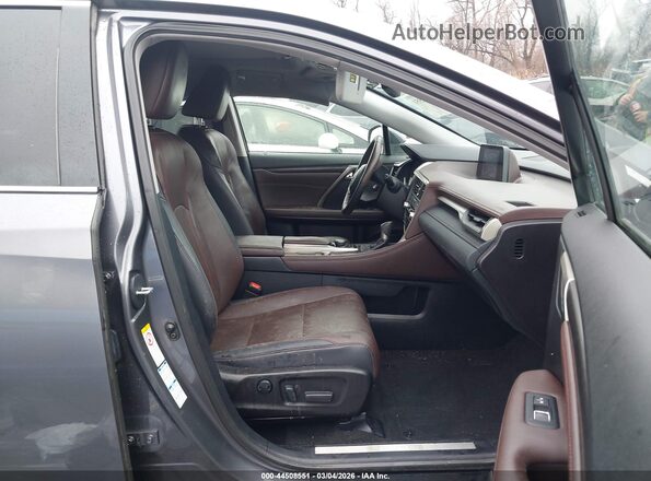 2T2BZMCAXHC107516 2017 LEXUS RX 350 Gray წინა სალონის ხედი