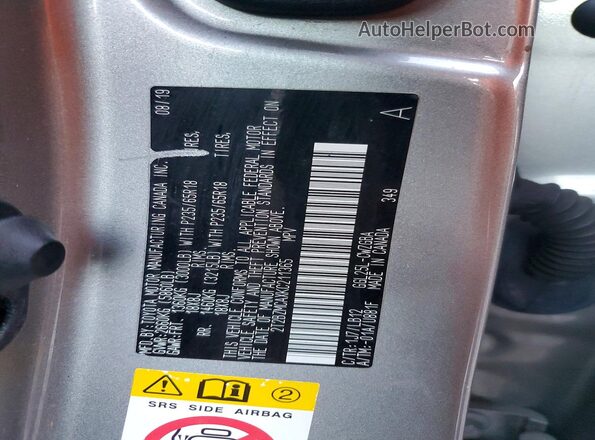 2T2BZMCAXKC211365 2019 LEXUS RX Серый 
