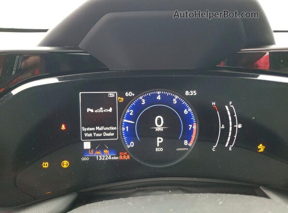 2T2GDCEZ6SC007311 2025 LEXUS NX White ხელსაწყოთა პანელის ხედი