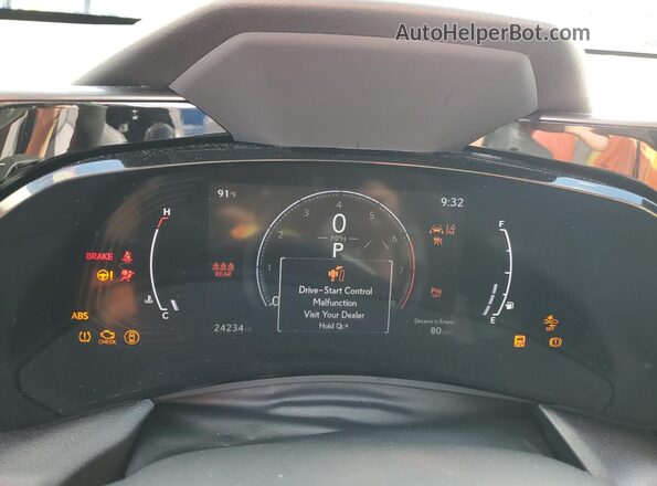 2T2GGCEZ6NC015792 2022 LEXUS NX Blue Instrument cluster view