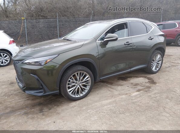2T2GGCEZ7SC076290 2025 LEXUS NX 350 Зеленый Передняя левая четверть