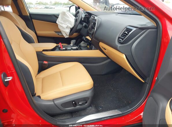 2T2GGCEZ7SC077665 2025 LEXUS NX 350 Красный Вид салона спереди