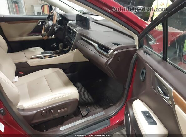2T2HGMDA4LC047420 2020 LEXUS RX 450H Красный Вид салона спереди