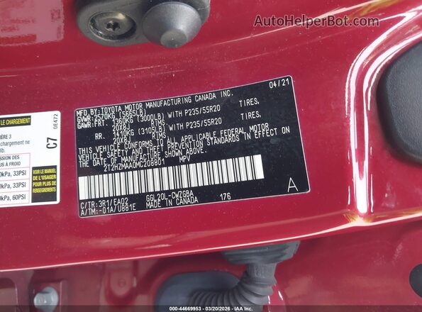 2T2HZMAA0MC208801 2021 LEXUS RX 350 Maroon Вид підкапотного простору
