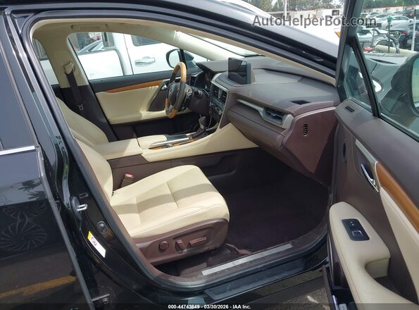 2T2HZMAA8LC154937 2020 LEXUS RX 350 Черный Вид салона спереди
