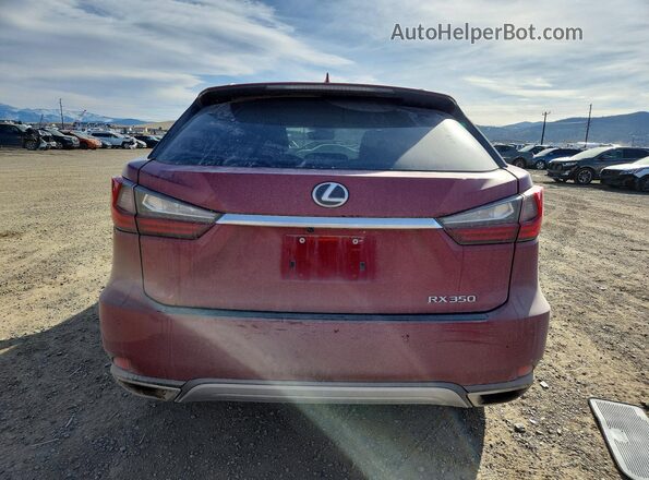 2T2HZMDA2NC347406 2022 LEXUS RX Red Հետևի տեսք