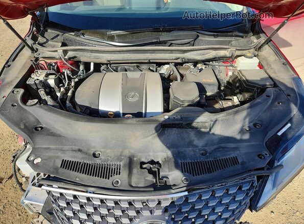 2T2HZMDA2NC347406 2022 LEXUS RX Red Սալոնի հետևի տեսք