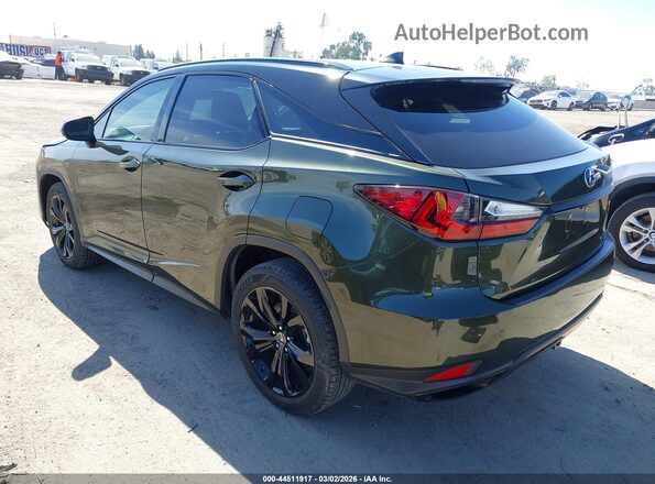 2T2HZMDA2NC355635 2022 LEXUS RX 350 Green Rear left