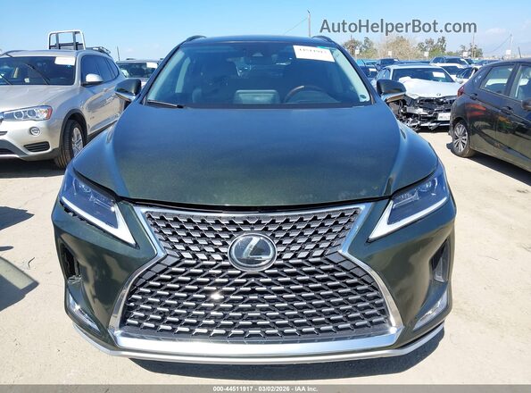 2T2HZMDA2NC355635 2022 LEXUS RX 350 Green Instrument cluster view