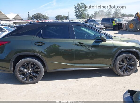 2T2HZMDA2NC355635 2022 LEXUS RX 350 Green Rear interior view