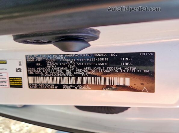 2T2HZMDA3MC261164 2021 LEXUS RX White 