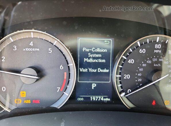 2T2HZMDA7MC261572 2021 LEXUS RX White ხელსაწყოთა პანელის ხედი