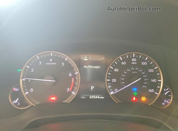 2T2HZMDA9MC301103 2021 LEXUS RX White ხელსაწყოთა პანელის ხედი