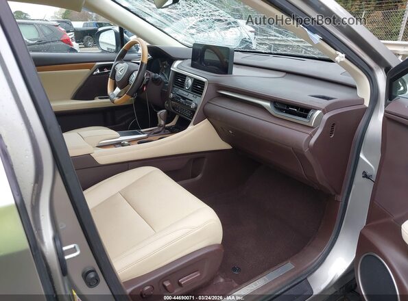 2T2HZMDAXLC225020 2020 LEXUS RX 350 Gray Widok wnętrza z przodu