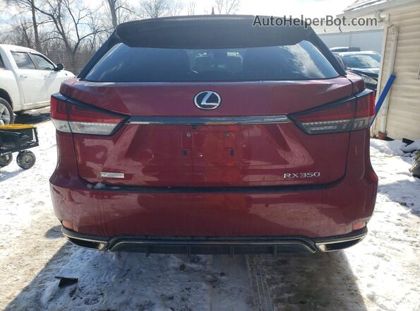 2T2SZMDA0NC358393 2022 LEXUS RX Red Vista trasera