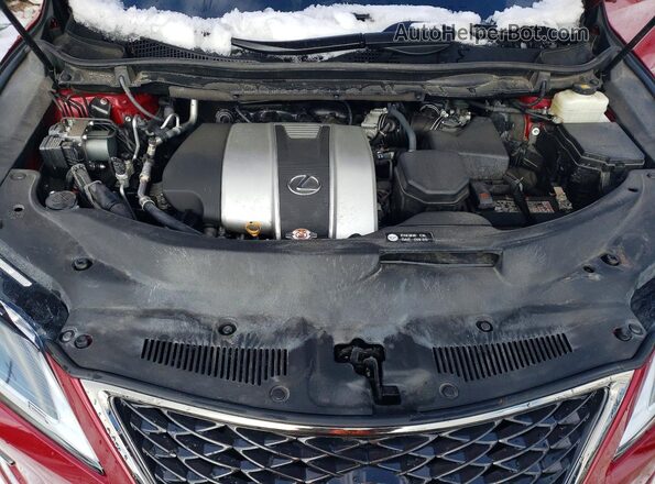 2T2SZMDA0NC358393 2022 LEXUS RX Red Vista del compartimento del motor
