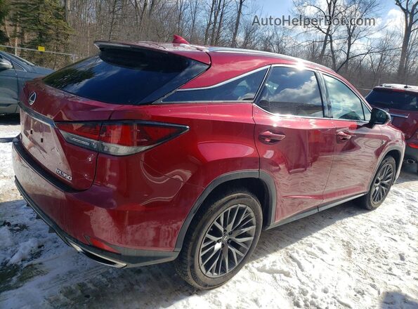 2T2SZMDA0NC358393 2022 LEXUS RX Red Trasero derecho