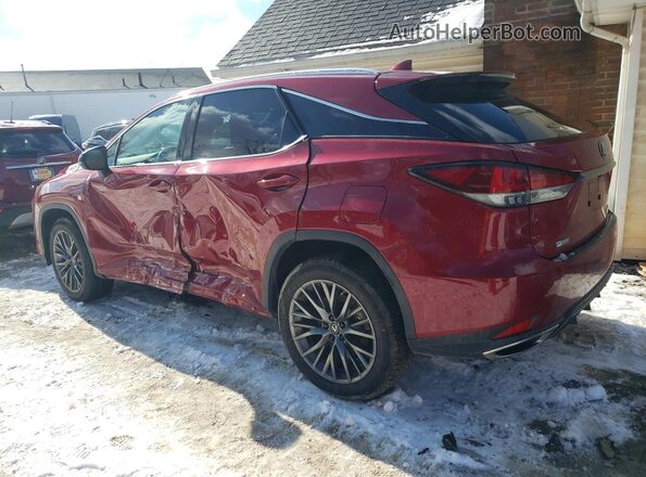 2T2SZMDA0NC358393 2022 LEXUS RX Red Trasero izquierdo