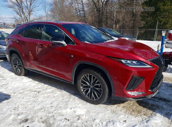 2T2SZMDA0NC358393 2022 LEXUS RX Red Delantero derecho