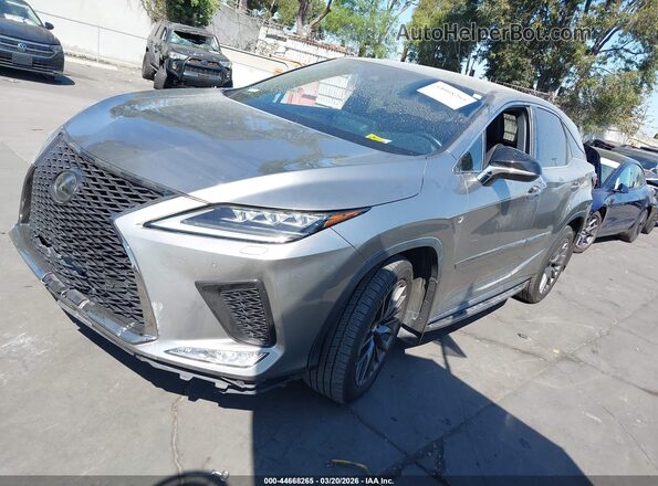 2T2SZMDA2LC222375 2020 LEXUS RX 350 Gray Передня ліва чверть