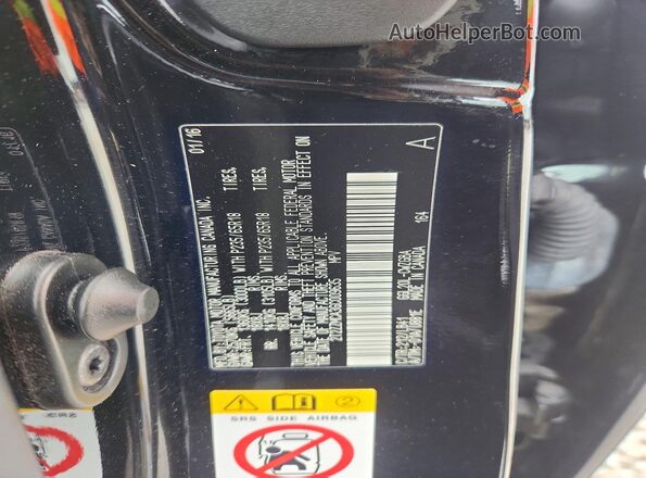 2T2ZZMCA3GC009635 2016 LEXUS RX Black VIN კოდის სტიკერის ხედი