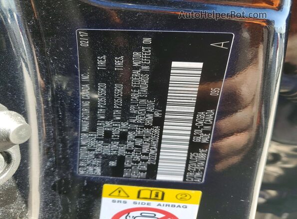 2T2ZZMCA4HC055864 2017 LEXUS RX Black Widok komory silnika