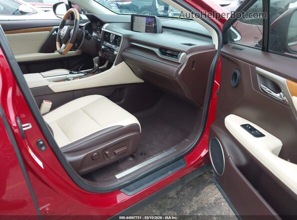 2T2ZZMCAXHC064682 2017 LEXUS RX 350 Burgundy Вид салону спереду
