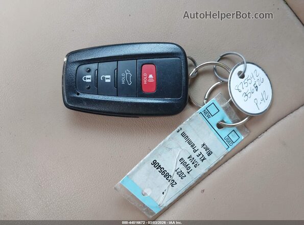 2T3C1RFV4MW122766 2021 TOYOTA LE Black Widok deski rozdzielczej