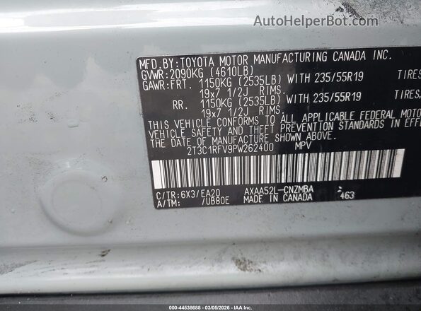 2T3C1RFV9PW262400 2023 TOYOTA LE Green Engine compartment view