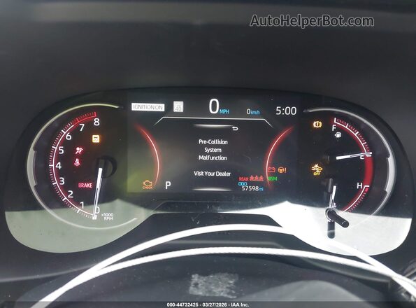 2T3C1RFVXPC245400 2023 TOYOTA LE Gray Հետևի նստատեղերի տեսք