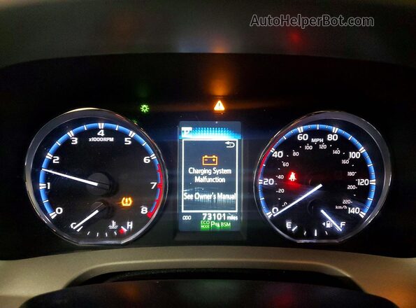 2T3DFREV0HW601912 2017 TOYOTA LIMITED Red Vista del cuadro de instrumentos