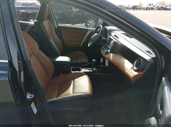 2T3DFREV1GW475056 2016 TOYOTA LIMITED Black Widok wnętrza z przodu
