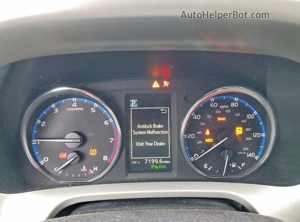 2T3DFREV4HW557977 2017 TOYOTA LIMITED White Вид щитка приладів