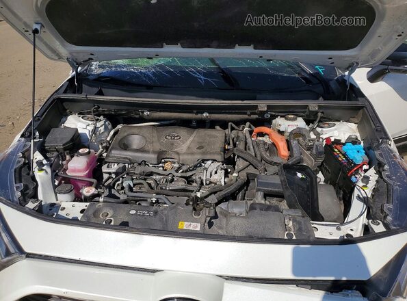 2T3E6RFV0MW012565 2021 TOYOTA RAV4 White ძრავის განყოფილების ხედი