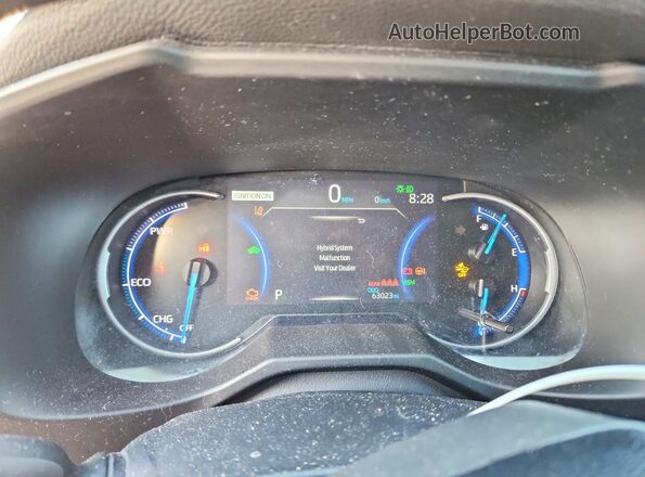 2T3E6RFV0MW015112 2021 TOYOTA RAV4 White Вид щитка приладів
