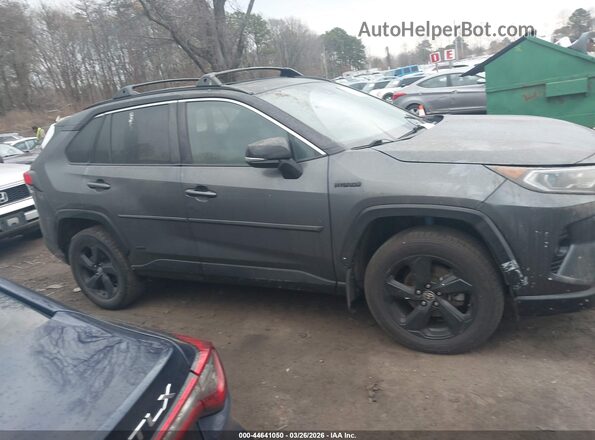 2T3E6RFV2MW027309 2021 TOYOTA RAV4 HYBRID Gray უკანა სალონის ხედი