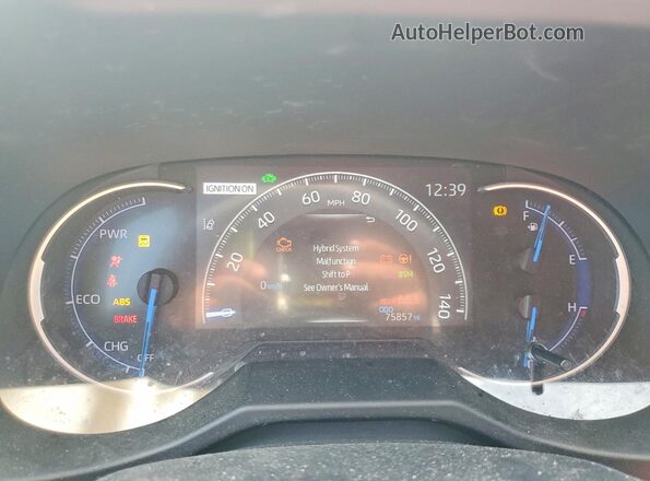 2T3E6RFV3MW024127 2021 TOYOTA RAV4 Silver Вид щитка приладів