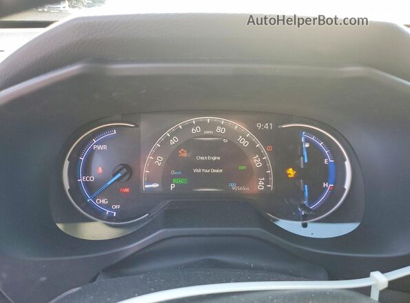 2T3E6RFV4MW006638 2021 TOYOTA RAV4 Серебряный Вид щитка приборов