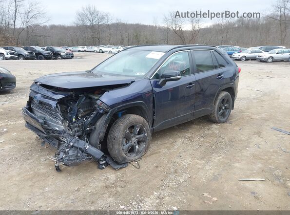2T3E6RFV5MW006485 2021 TOYOTA RAV4 HYBRID Blue Передня ліва чверть