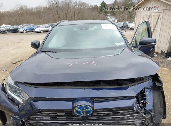2T3E6RFV5MW006485 2021 TOYOTA RAV4 HYBRID Blue Вид ззаду