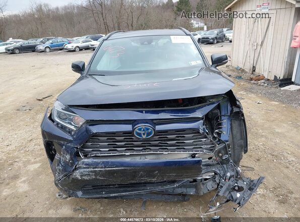 2T3E6RFV5MW006485 2021 TOYOTA RAV4 HYBRID Blue Вид щитка приладів