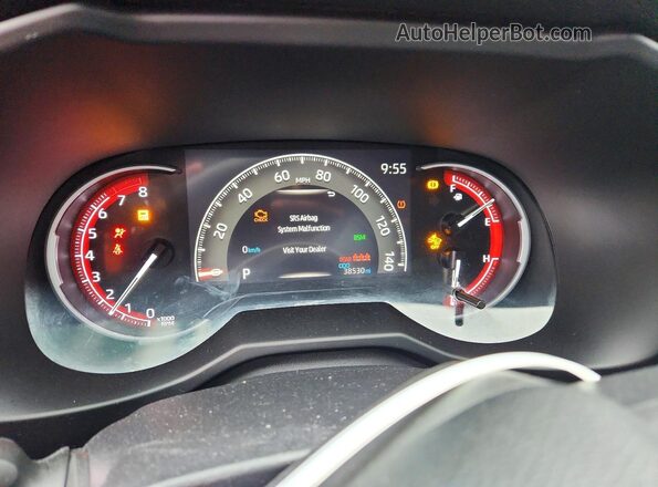 2T3J1RFV2RW420781 2024 TOYOTA RAV4 Red Instrument cluster view