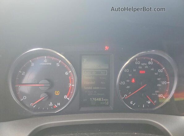 2T3JFREV7HW688940 2017 TOYOTA RAV4 Blue Vista del cuadro de instrumentos