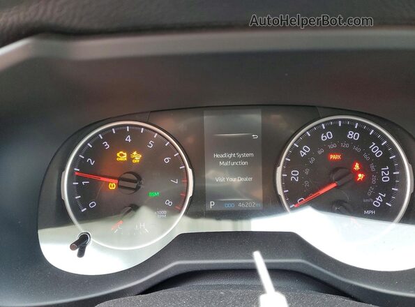 2T3P1RFV4MW180457 2021 TOYOTA RAV4 Gray Սարքավորումների վահանակի տեսք