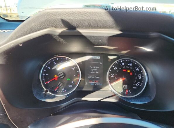 2T3P1RFV6LC084412 2020 TOYOTA LE Silver ხელსაწყოთა პანელის ხედი