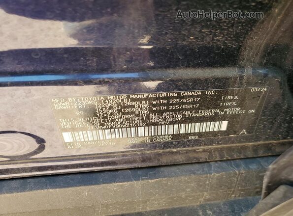 2T3RWRFV9RW216192 2024 TOYOTA LE Blue 
