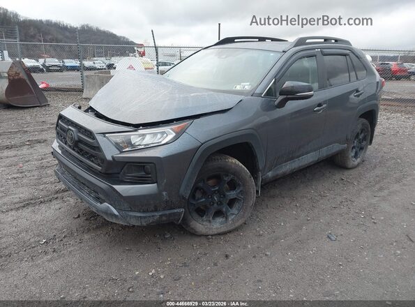 2T3S1RFV3MW148643 2021 TOYOTA RAV4 Gray Առջևի ձախ երեք քառորդ տեսարան