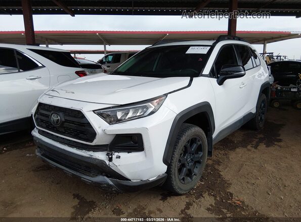 2T3S1RFV3MW180525 2021 TOYOTA RAV4 White Առջևի ձախ երեք քառորդ տեսարան