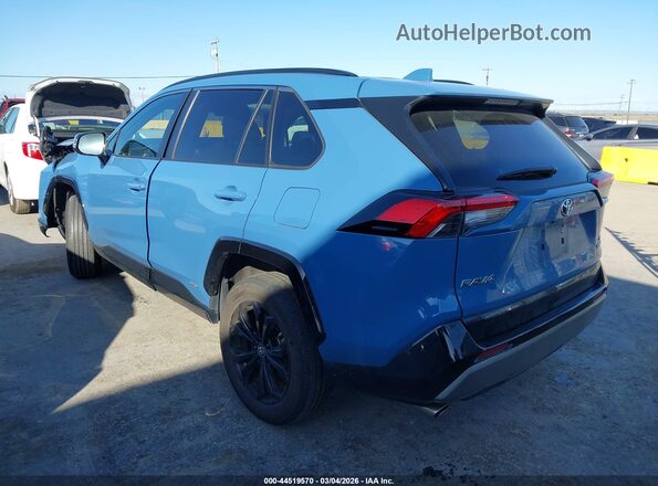 2T3T6RFV7NW033826 2022 TOYOTA RAV4 HYBRID Blue Trasero izquierdo